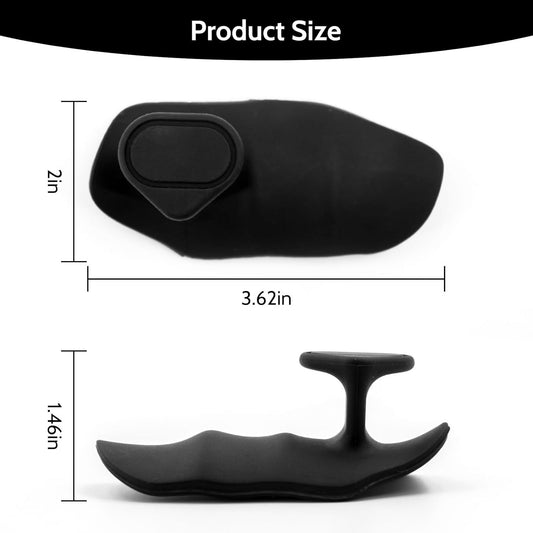 Fingerless Ergonomics Workout Rubber Gym Grips Pads for Palm Protection